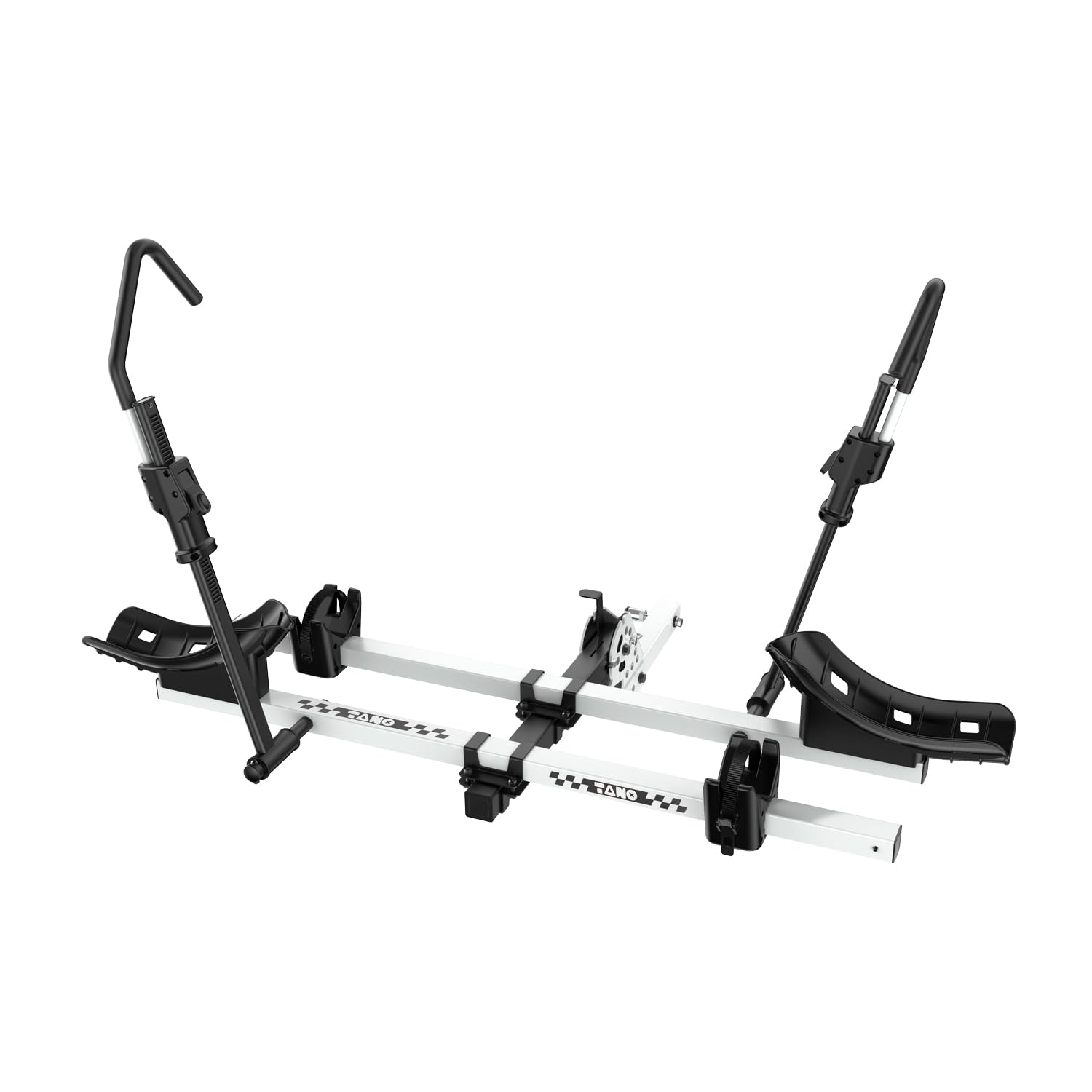 TANX Bike Racks for Ebikes,Fat Tire Bike Rack for Tow Hitch 2-Bike 200 lbs Capacity, Smart Tilting Platform for Standard E-Bikes, Fits 2-Inch Receiver